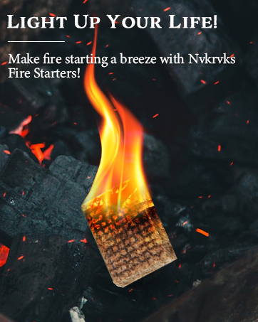 Nvkrvks fire starter squares brand story